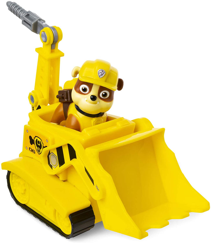 Paw Patrol 6054435 Rubble Bulldozer Vehicle with Collectible Figure