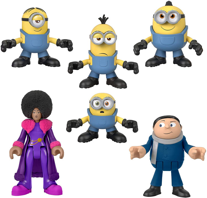 Fisher-Price Minions Figure Pack - 6-Piece Imaginext Action Set for Kids Ages 3-8