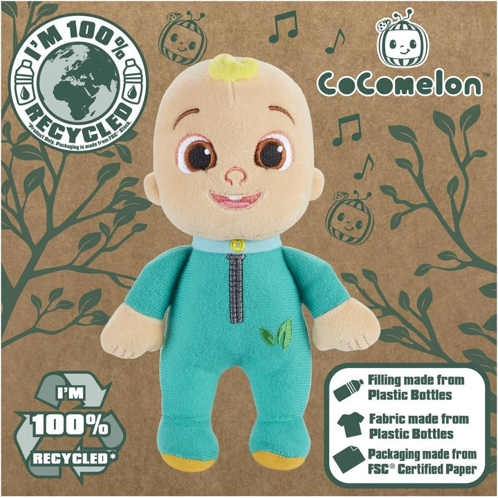 Character Options CoComelon 23cm CJ in Romper Suit Eco Soft Plush Toy - 100 Percent recycled materials