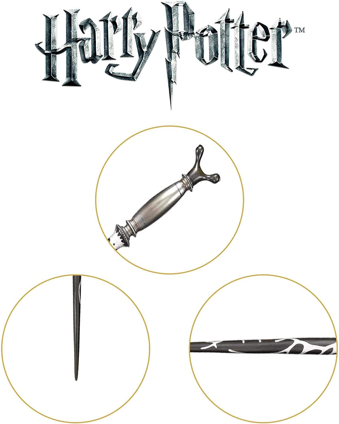 The Noble Collection - Professor Horace Slughorn Character Wand 13.7in (35cm) With Name Tag