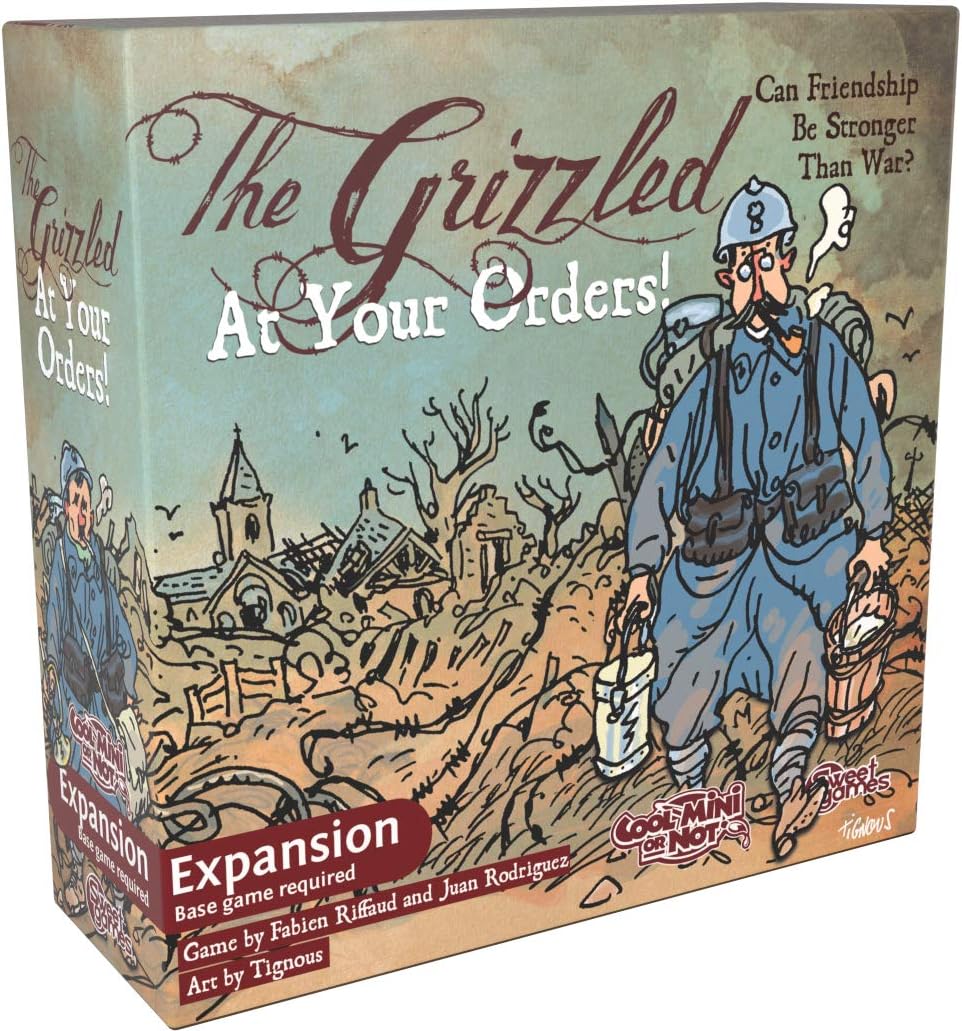 CMON Cool Mini Or Not | The Grizzled: At Your Orders Expansion | Board Game | Ages 10+ | 1 to 5 Players | 30 Minutes Playing Time, Multicoloured,GRZ002