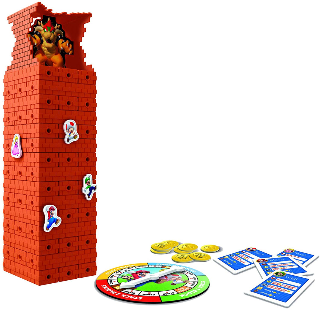 Jenga Super Mario Edition Game, Block Stacking Tower Game