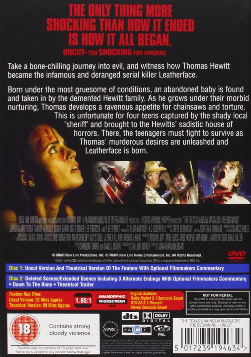 Texas Chainsaw Massacre - Beginning (Uncut) [2006] [DVD]