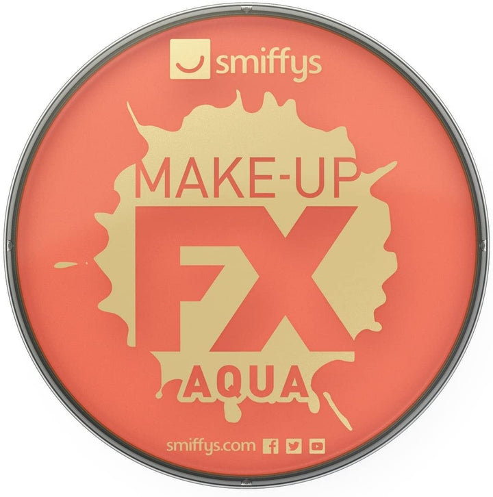 Smiffys Make-Up FX Aqua Face and Body Paint Water Based, 16 ml - Orange