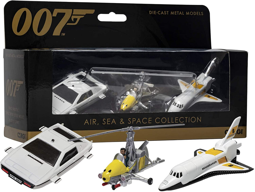 Corgi TY99283 James Bond Collection (Space Shuttle, Little Nellie, Lotus Esprit)
