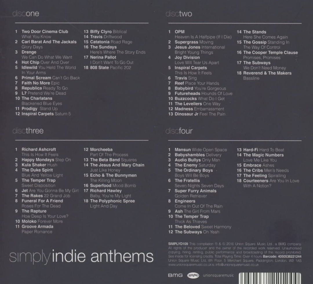 Simply Indie Anthems [Audio CD]