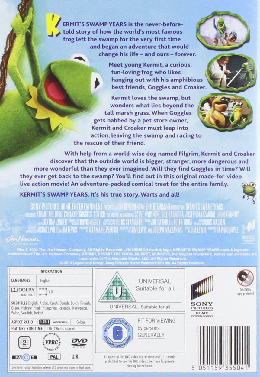 Kermit's Swamp Years - Family/Adventure [DVD]