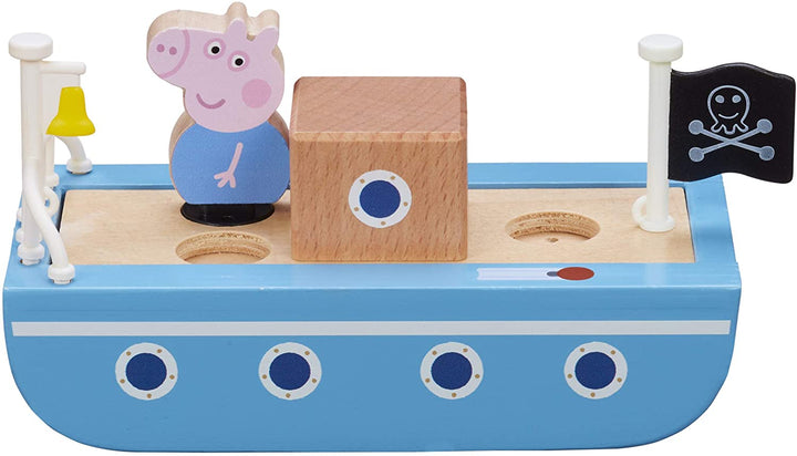 Peppa Pig 07209 Wooden Boat, Multi Color