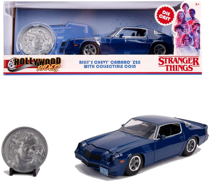Jada JA3110 1:24 Chevy Camaro with Collectors Coin from Stranger Things