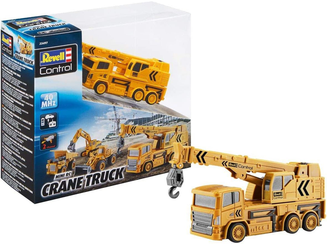 Revell Control 23497 Mini RC Crane Truck Plastic Model Kit, Yellow