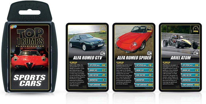 Sports Cars Top Trumps Card Game