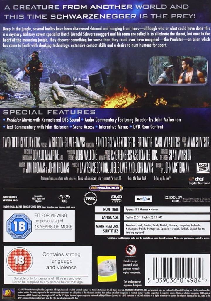 Predator - Single [1987] [DVD]