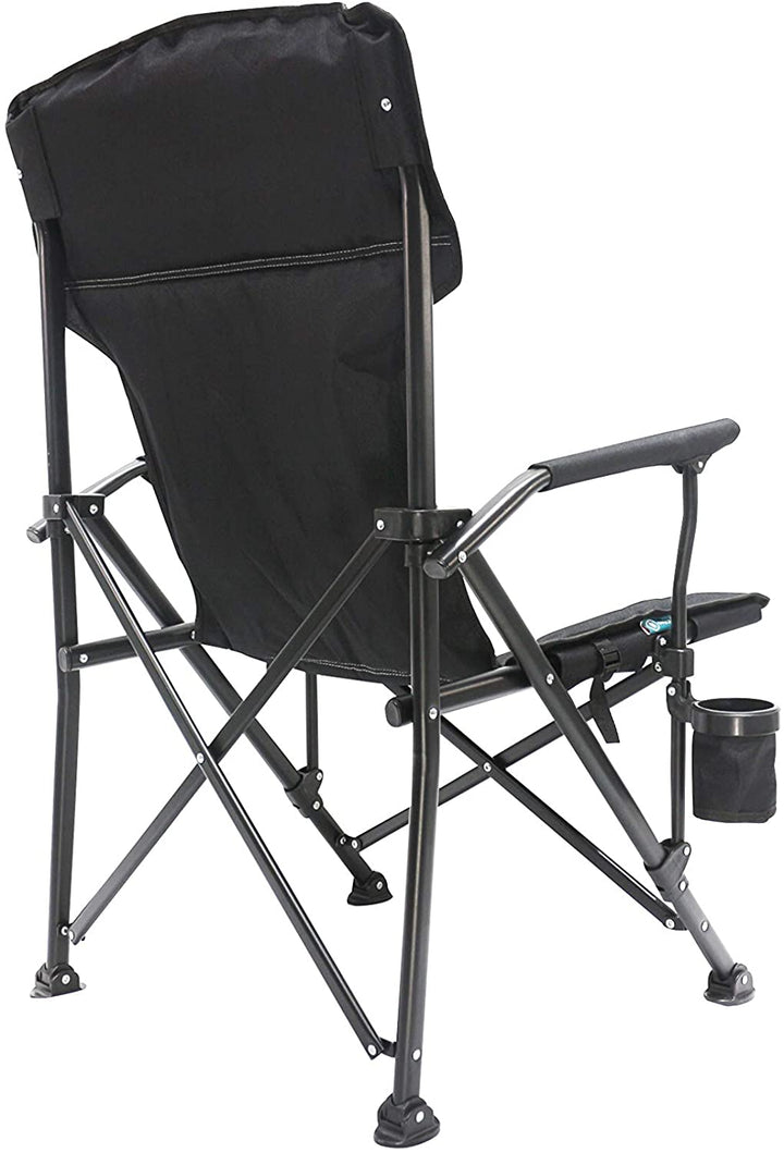 Homecall Camping folding chair with 600D polyester sponge padded higher backrest