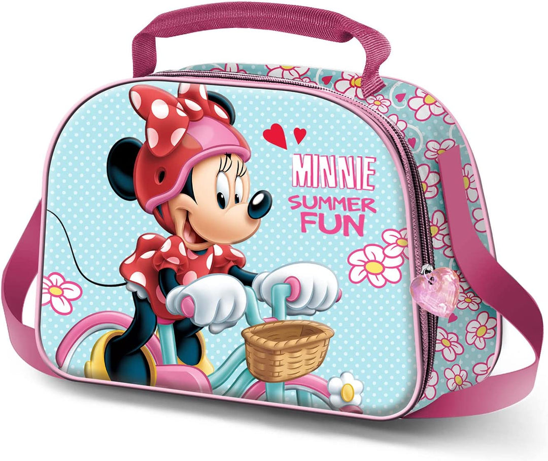 Minnie Mouse Bike-3D Lunch Bag, Blue