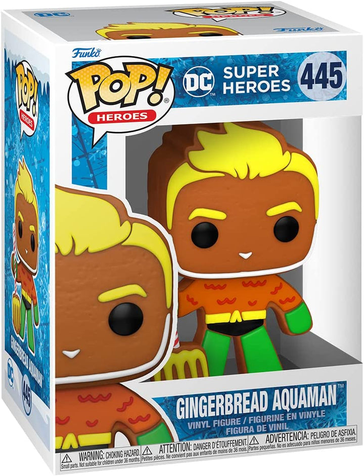 DC Super Heroes Gingerbread Aquaman Funko 64321 Pop! Vinyl #445