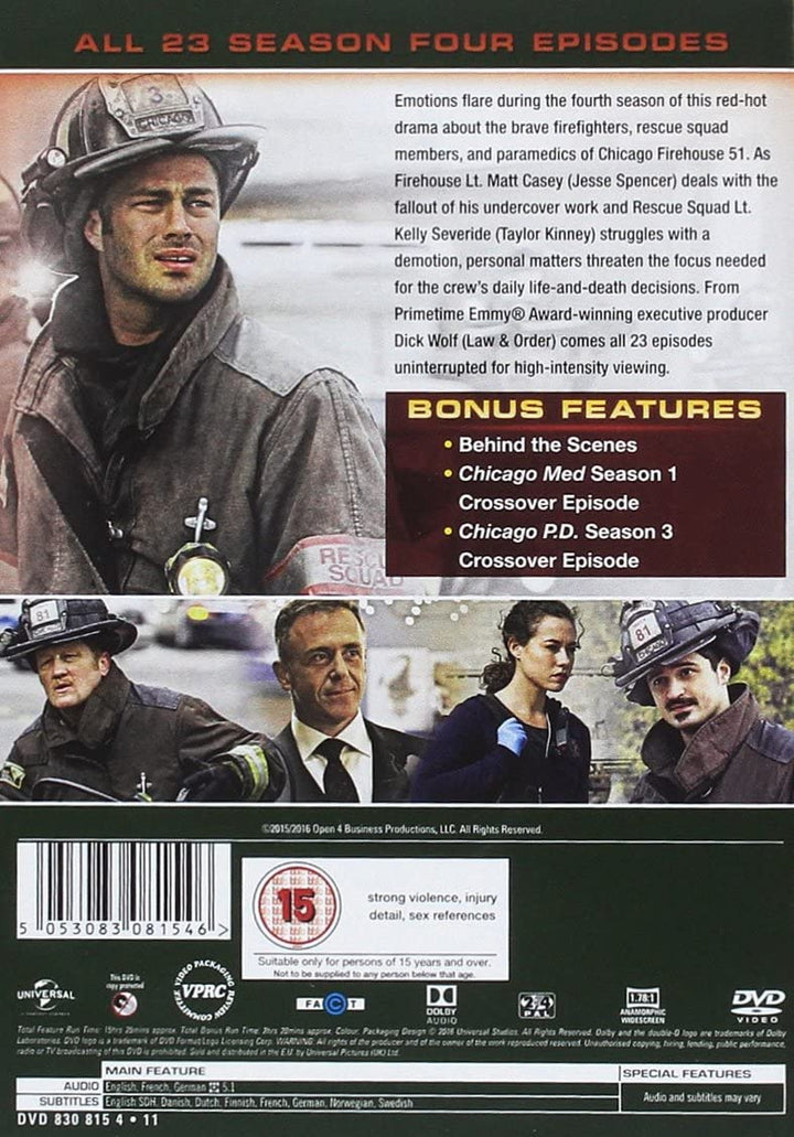 Chicago Fire - Season 4 [DVD] [2016]