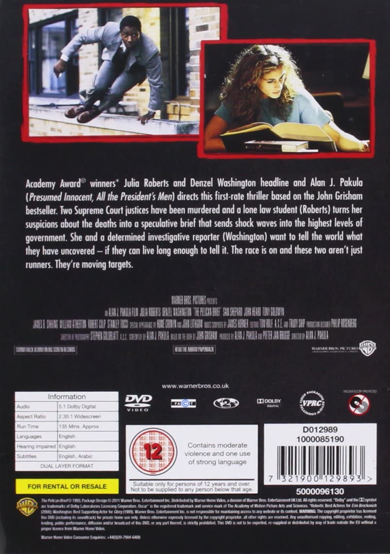 The Pelican Brief [1993] [DVD]