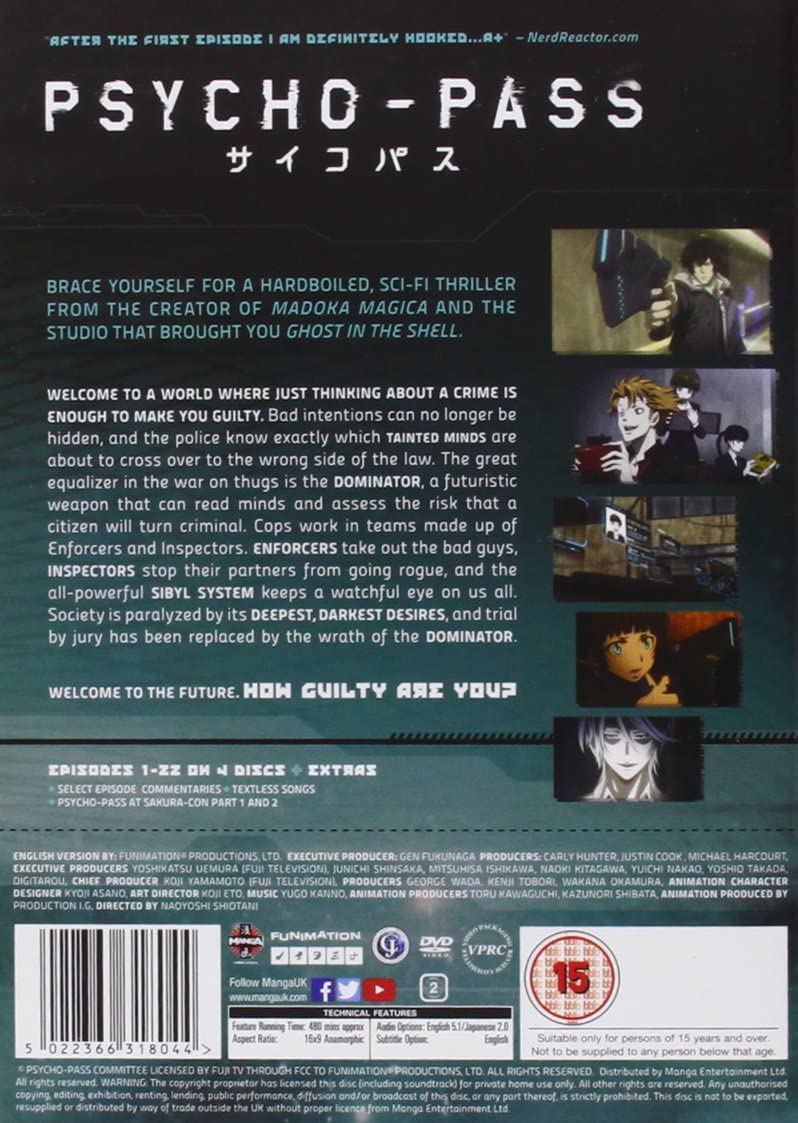 Psycho-Pass: Complete Season 1 [DVD]