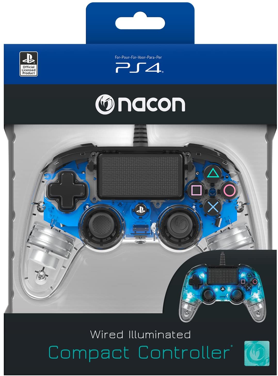 Nacon Compact Controller LED (Blue)