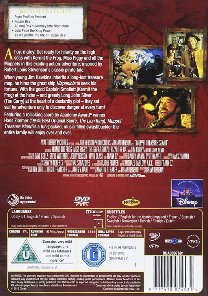 Muppet Treasure Island [1996] - Family/Adventure [DVD]