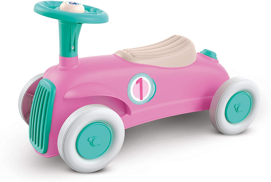 Clementoni 17455 My First Car-Pink Ride on for Toddlers, Ages 12 Months Plus