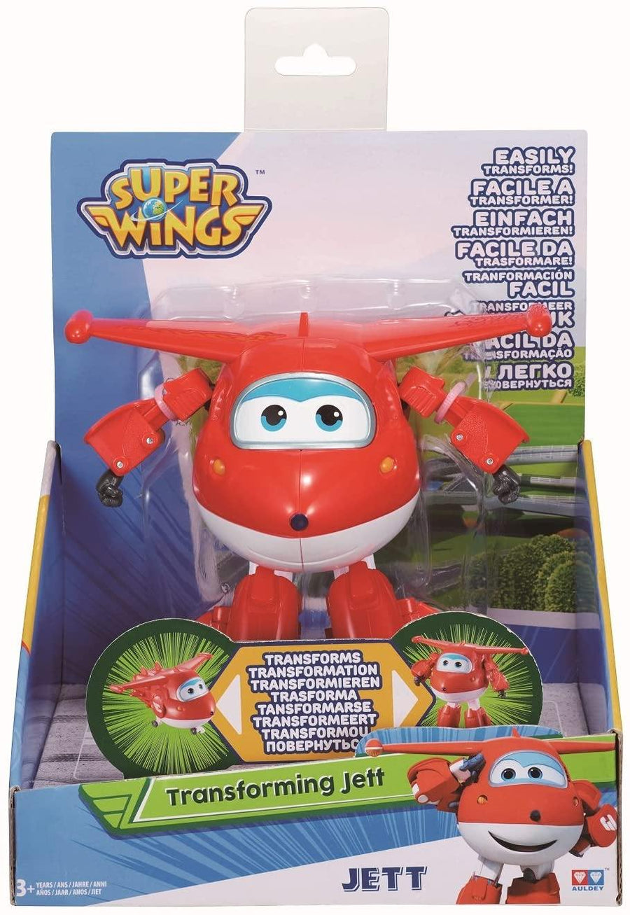 Super Wings Transforming Vehicle Series 1 Jett, Plane, Bot, 5 Inch Figure - Yachew