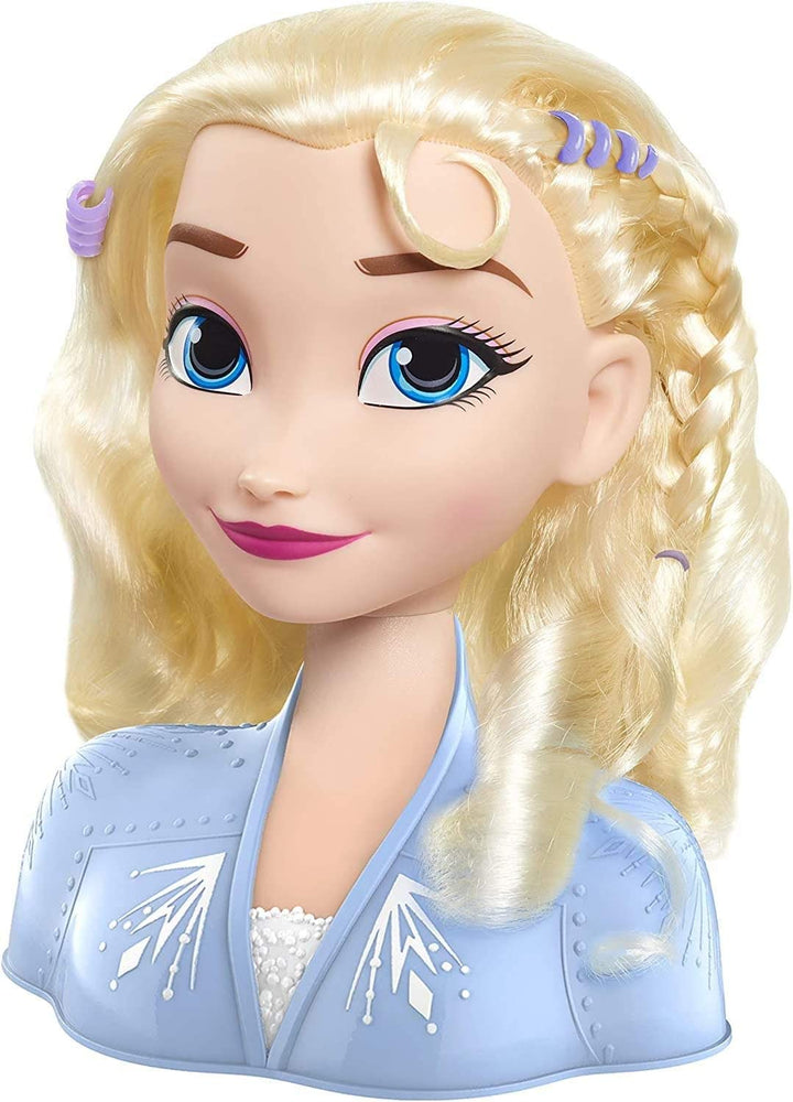 JP Disney Styling Frozen 2 Elsa Styling Head, Dolls and Accessories, Pretend Play, Gifts for Kids 3 and Up