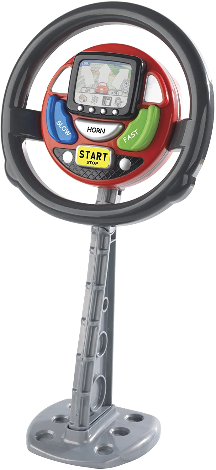 Casdon Sat Nav Steering Wheel | Toy Steering Wheel For Children Aged 3+ | Provides Endless Excitement With Spoken Commands And Motoring Sounds!