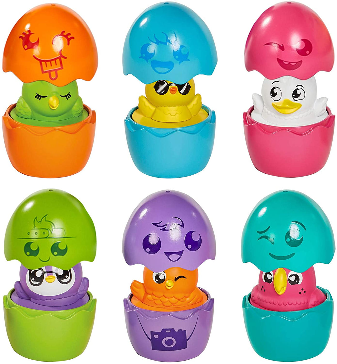 Toomies TOMY Hide and Squeak Egg Bus Baby Toy, Educational Shape Sorter with Colours and Sound, Easter Toy for Babies, Baby Push-Along Toy for Toddlers, Baby Boys & Girls Aged 1, 2 & 3 Year Olds