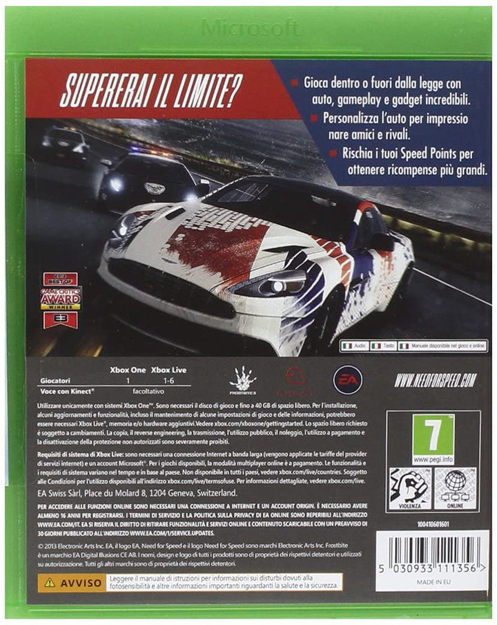 Electronic Arts Sw XB1 1104106 Need For Speed Rivals