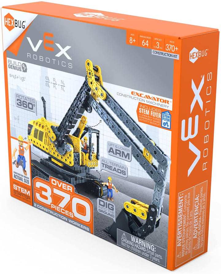 HEXBUG VEX Robotics Excavator, Buildable Construction Toy, Gift For Boys and Gir