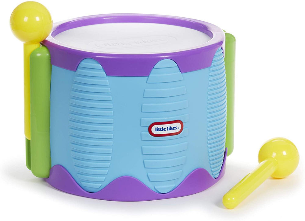 Little Tikes 643002 Little Tikes Tap a Tune Drum 2 Ways to Play Ideal First Instrument Promotes Hand Eye Coordination & Fine Motor Skills - Yachew