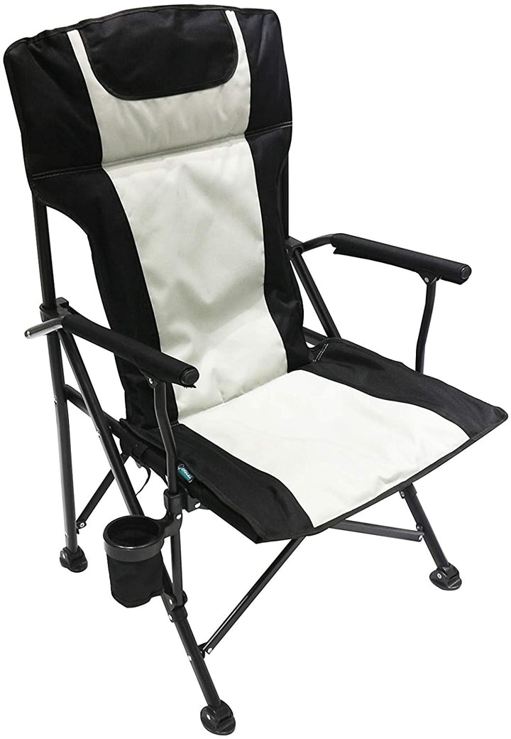 Homecall Camping folding chair with 600D polyester sponge padded higher backrest