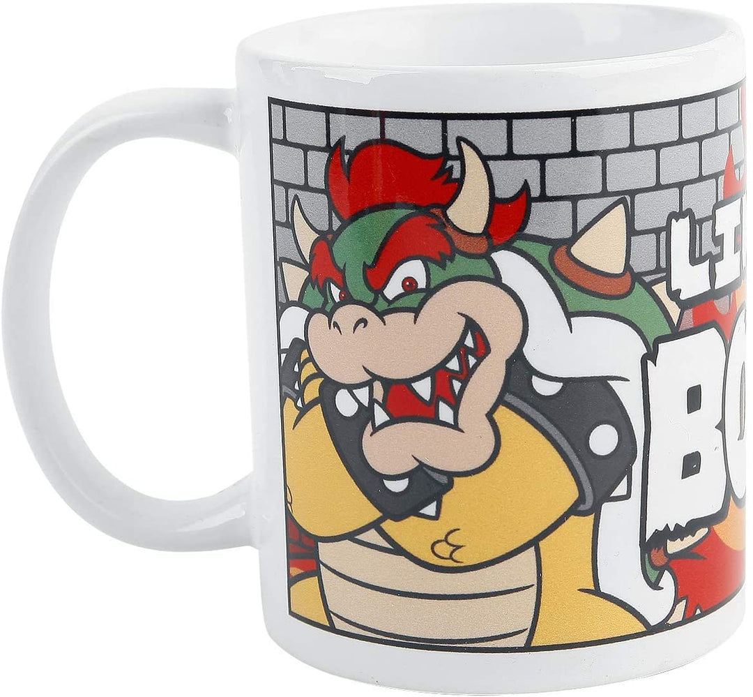 Pyramid International Super Mario (Like A Boss) Official Boxed Ceramic Coffee/Tea Mug, Paper, Multi-Colour, 11 x 11 x 1.3 cm