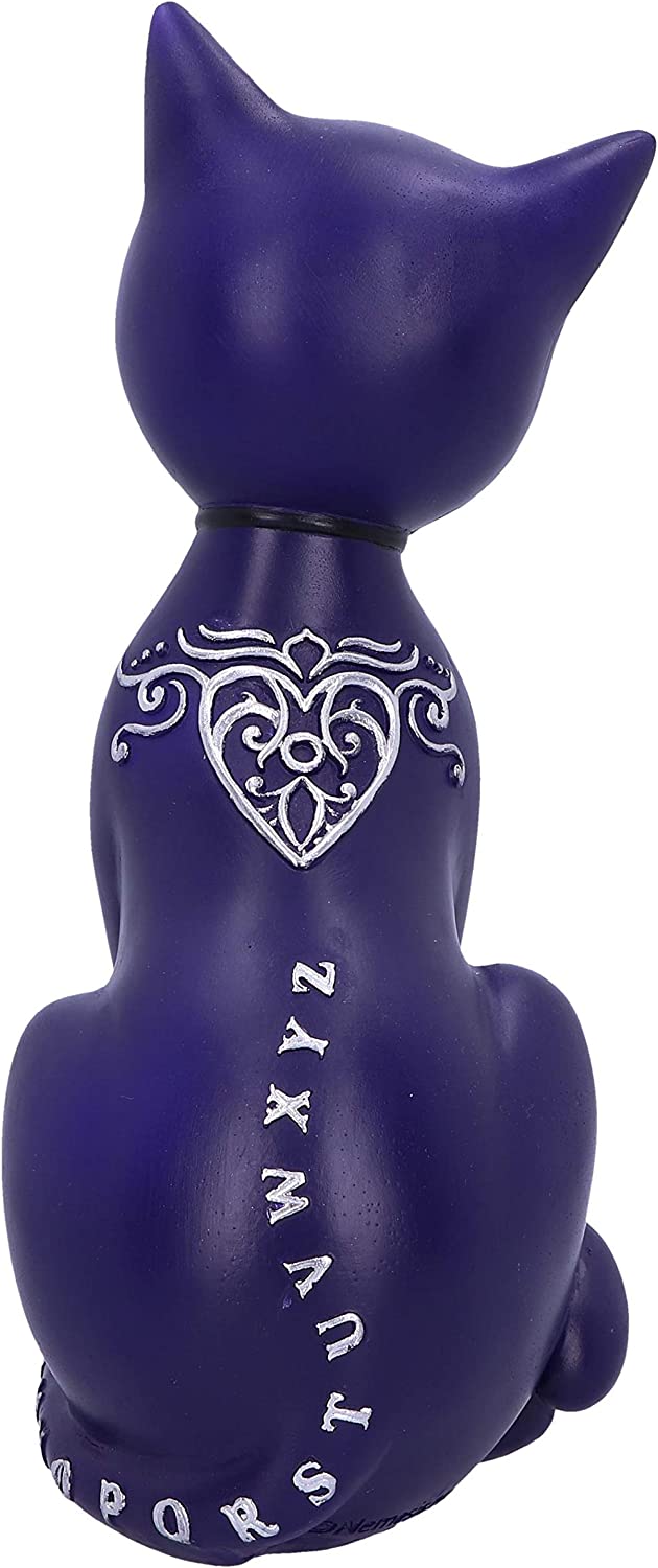 Purple Mystic Kitty 26cm Ouija Cat Figurine