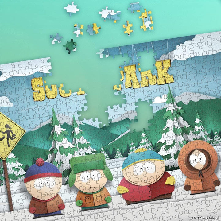 South Park Paper Bus Stop 1000 Piece Jigsaw Puzzle