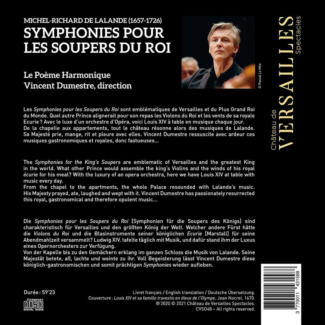 Lalande: Les soupers du Roy [Audio CD]