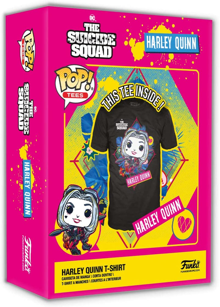 Funko Boxed Tees: DC - TSS Harley Quinn - Large - (L) - DC Comics - T-Shirt - Clothes - Gift Idea - Short Sleeve Top for Adults Unisex Men and Women