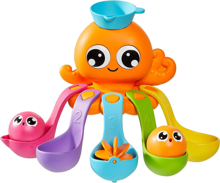 Toomies E73104 Tomy 7 in 1 Activity Octopus, Kids Toys for Water Play, Fun Bath Accessories for Babies and Toddlers, Suitable for 18 Months and Older