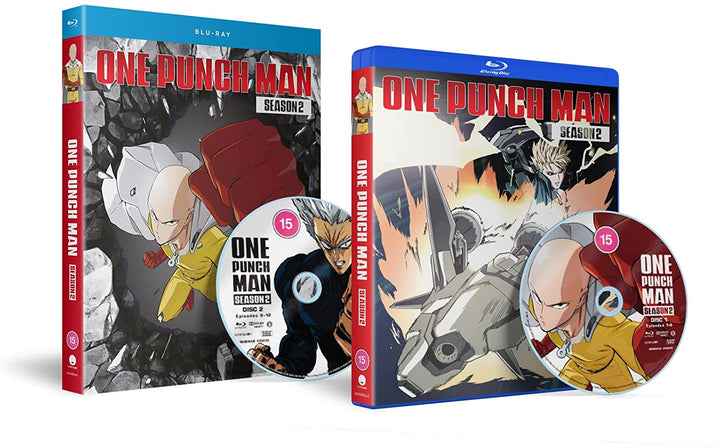 One Punch Man Season 2 (Episodes 1-12 + 6 OVAs) - Action [Blu-ray]