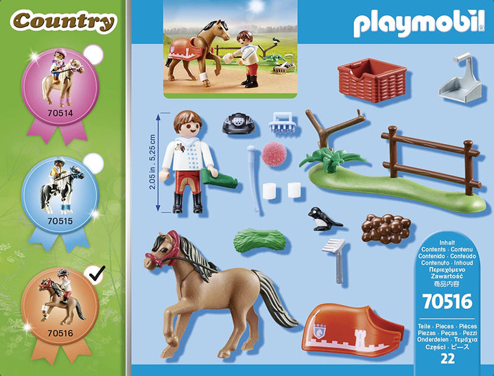 Playmobil 70516 Country Pony Farm Collectible Connemara Pony Multicoloured