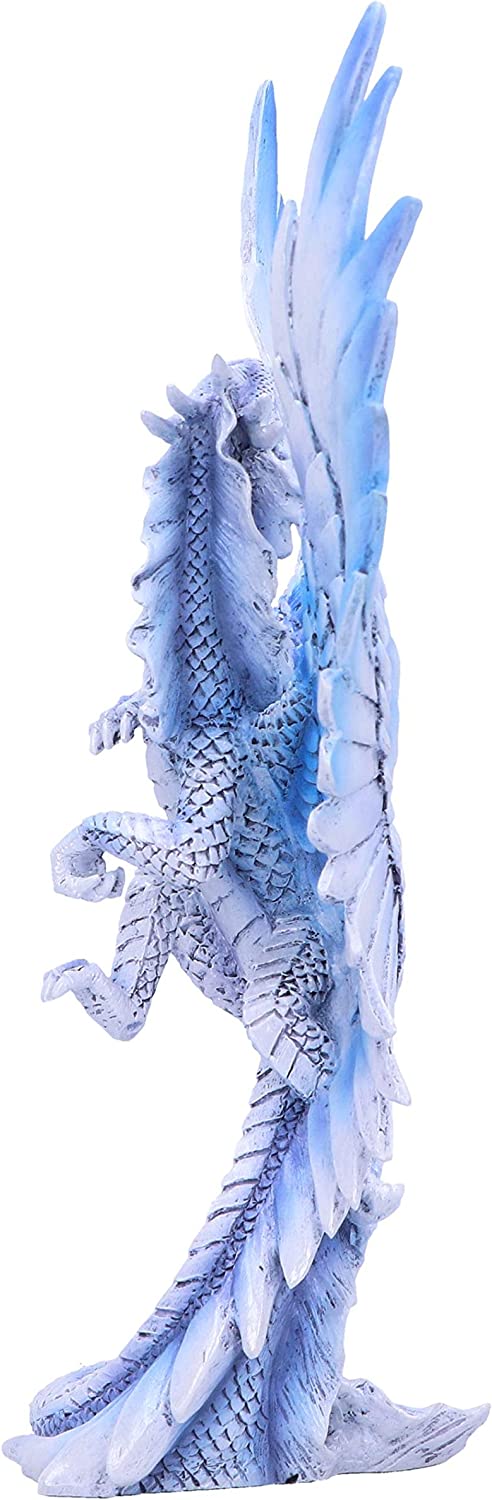 Nemesis Now Anne Stokes Age Adult Silver Dragon Figurine, White, One Size