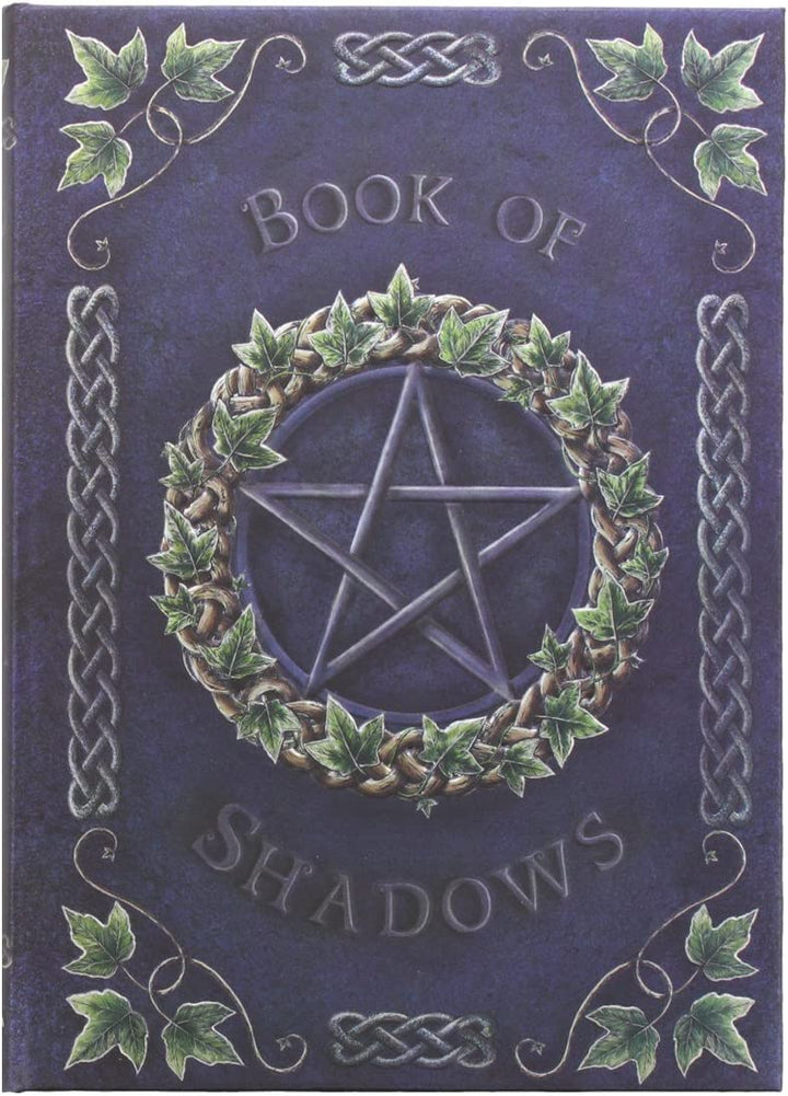 Nemesis Now Embossed Book of Shadows Ivy 17cm, Coated, Wood Free Paper, Blue