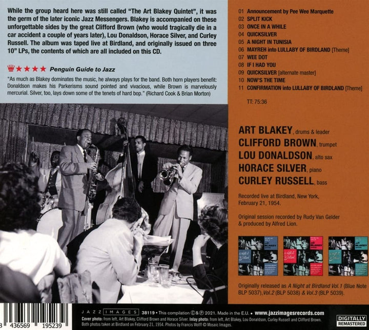 Art Blakey &amp; Clifford Brown – A Night At Birdland [Audio-CD]