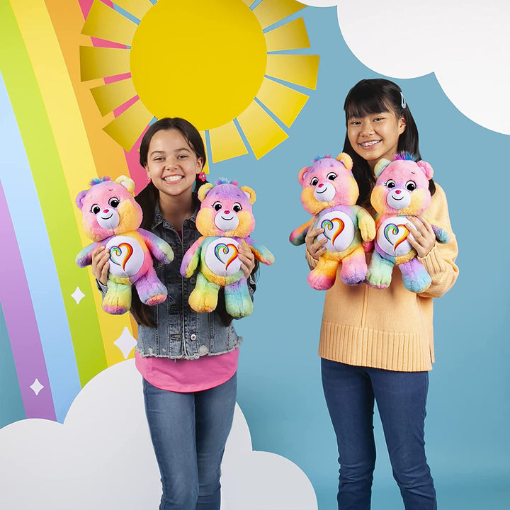 Care Bears 22077 14 Inch Medium Plush Togetherness Bear, Collectable Cute Plush Toy, Cuddly Toys for Children, Soft Toys for Girls and Boys, Cute Teddies Suitable for Girls and Boys Aged 4 Years +