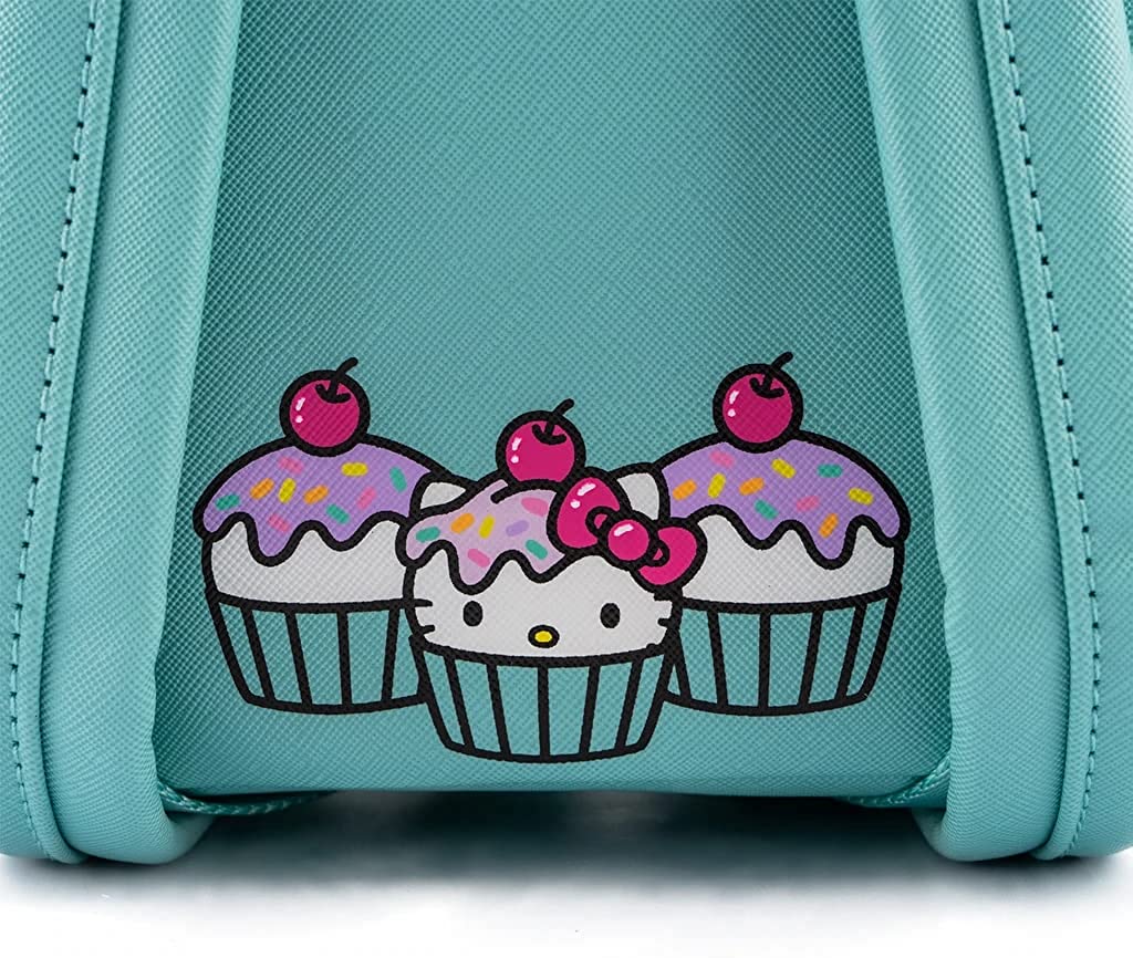 Loungefly Sanrio Hello Kitty Cupcake Adult Womens Double Strap Shoulder Bag Purs