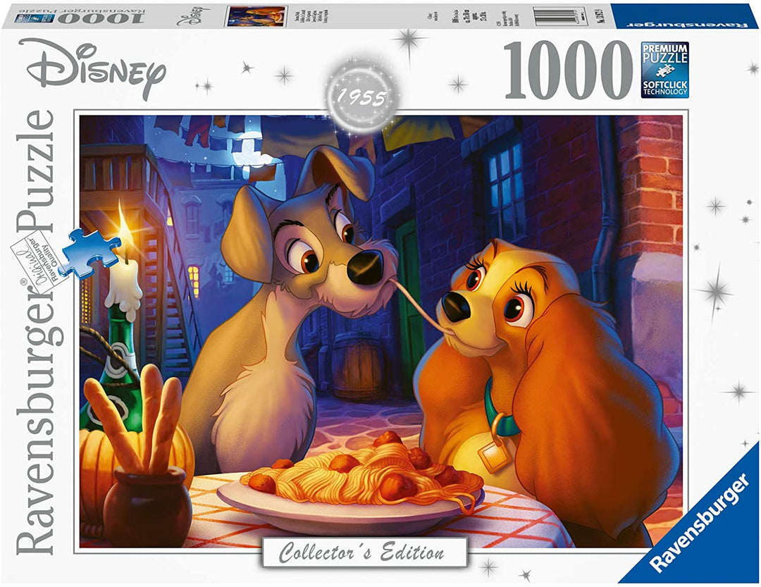 Ravensburger Disney Collector’s Edition Lady & The Tramp 1000 Piece Jigsaw Puzzle for Adults and Kids Age 12 Years and Up