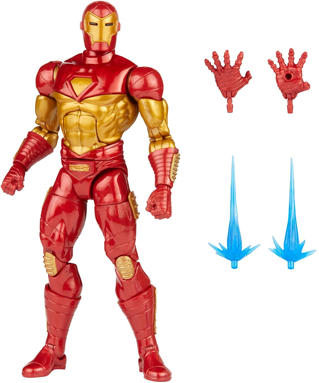 Hasbro Marvel Legends Series 6-inch Modular Iron Man Action Figure Toy, Includes 4 Accessories and 1 Build-A-Figure Part, Premium Design and Articulation Multicolor, F0355 Multicolor, F0355