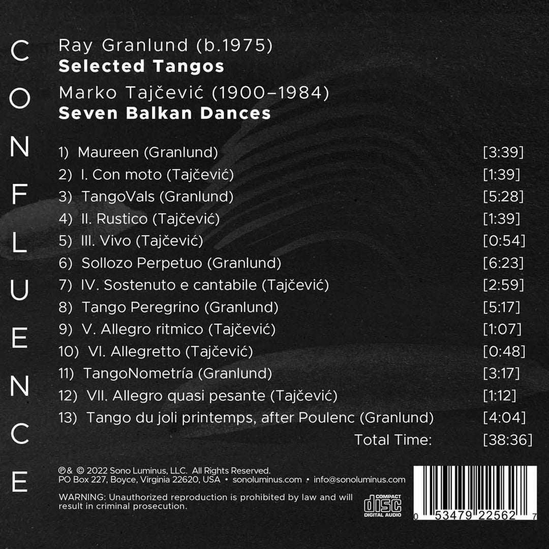 Confluence [Mina Gajić; Zachary Carrettin] [Sono Luminus: DSL-92256] [Audio CD]