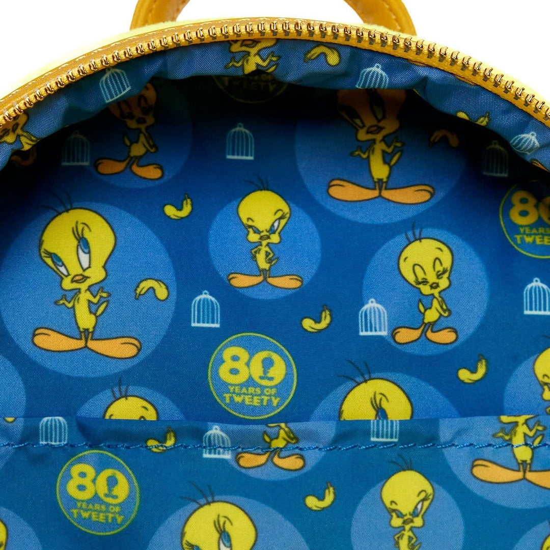 Loungefly Looney Tunes Tweety Bird Plush Mini Backpack